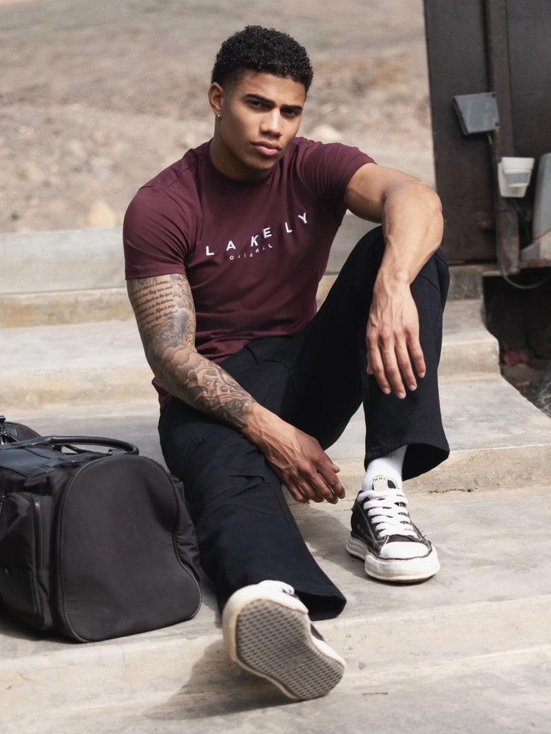 Colton T-Shirt - Burgundy