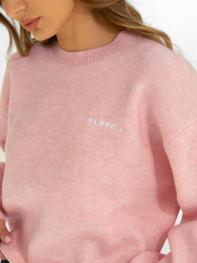 Elara Knitted Jumper - Pink