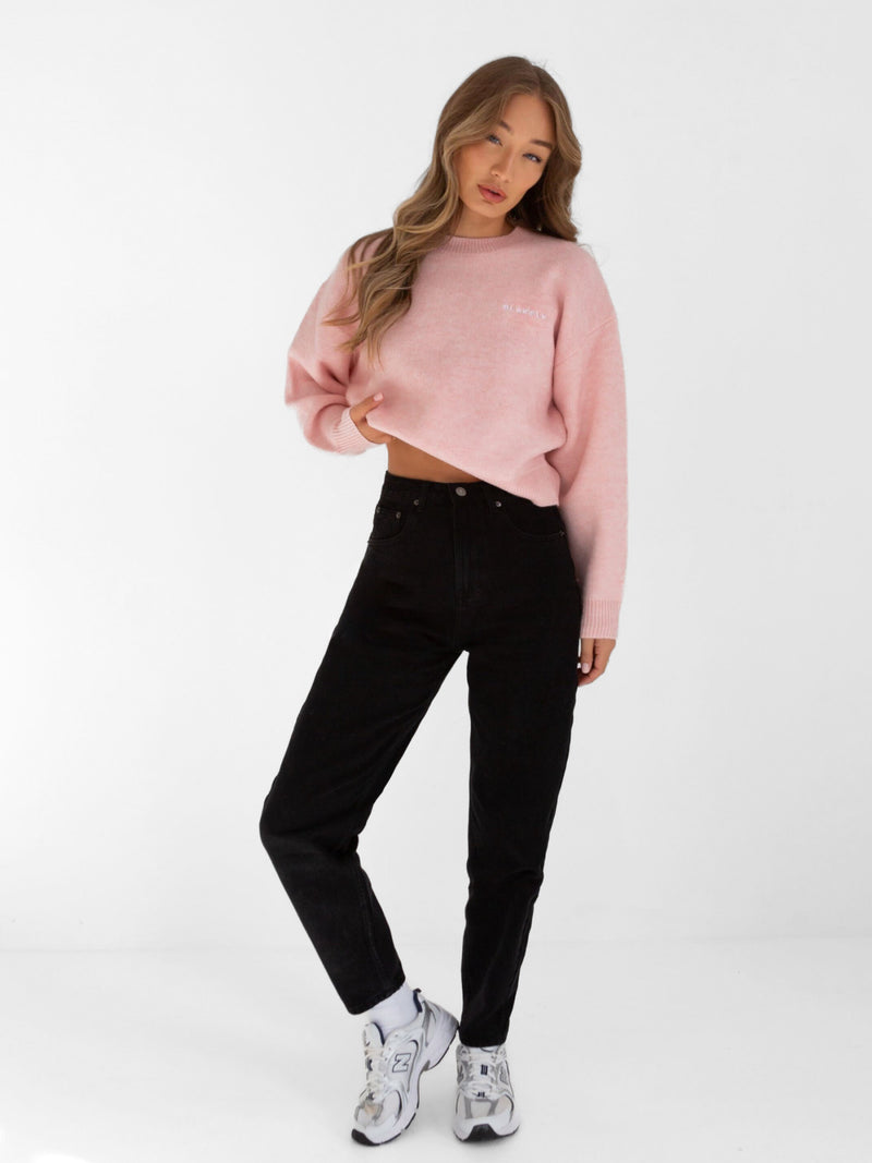 Elara Knitted Jumper Pink Extra Small