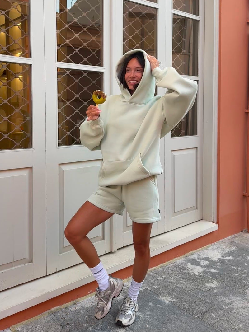 Briston Oversized Hoodie - Menthe Douce