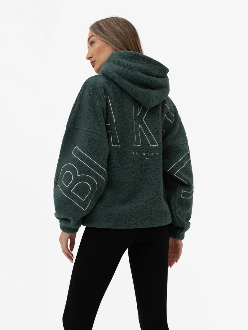 Borg Isabel Oversized Hoodie - Grün