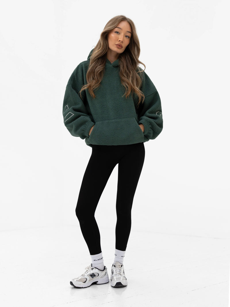 Borg Isabel Oversized Hoodie - Grün