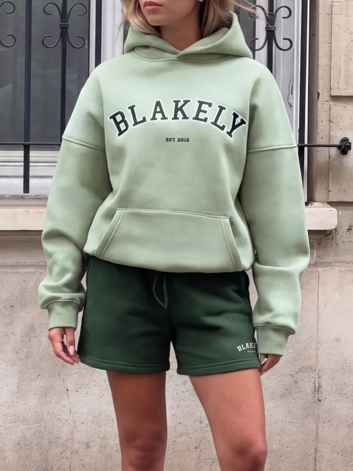 Varsity Oversized Hoodie - Lichtgroen