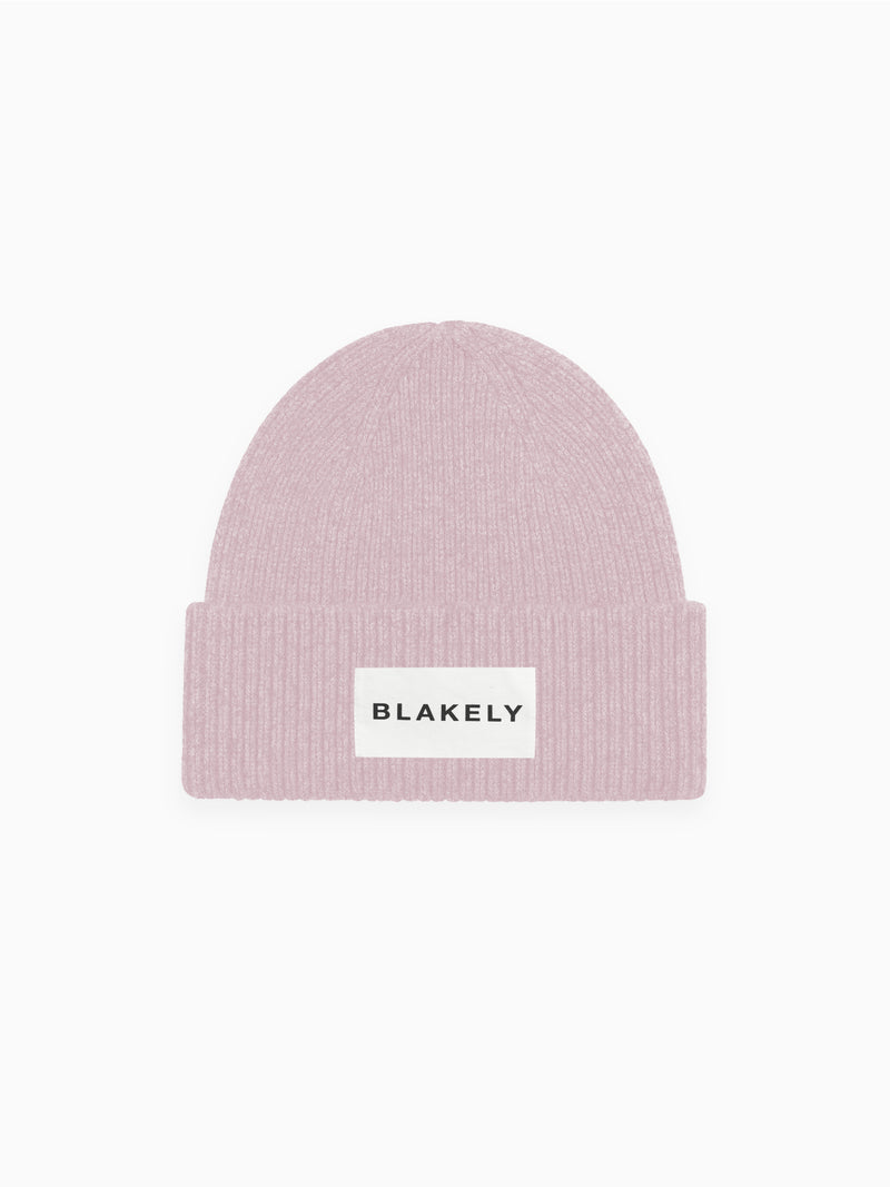 Label Knit Beanie - Altrosa