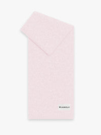 Label Knitted Scarf - Marshmallow-Rosa