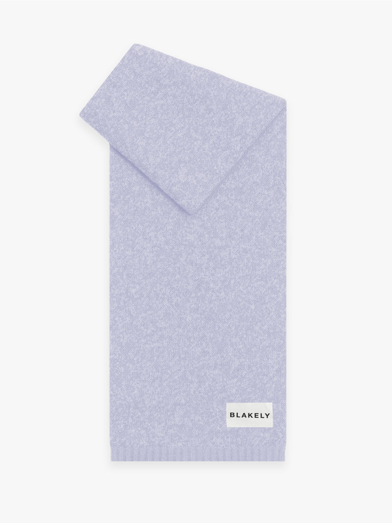 Label Knitted Scarf - Lila