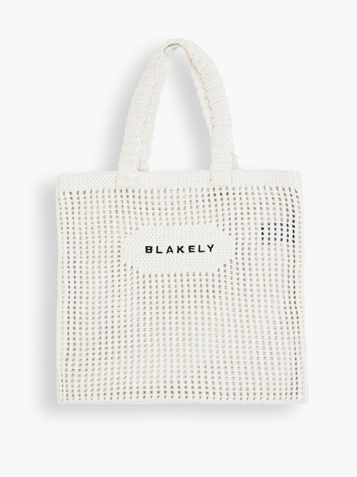 Crochet Tote Bag - Off White