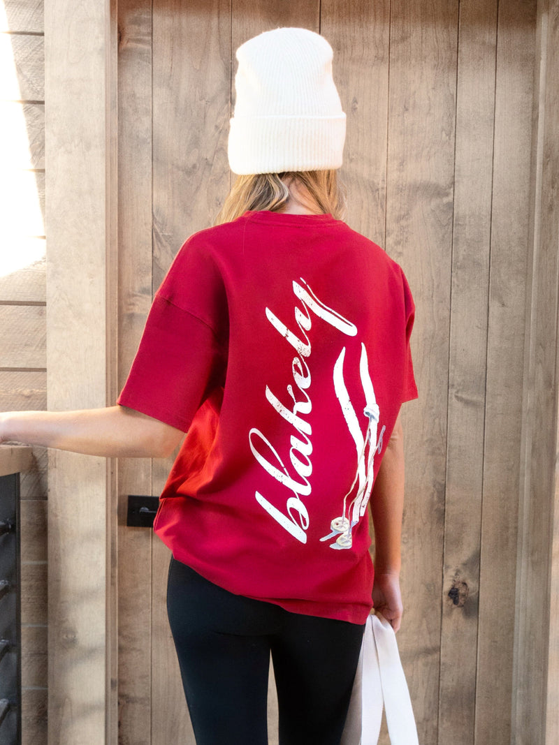 Script Label Knit Beanie - Cream