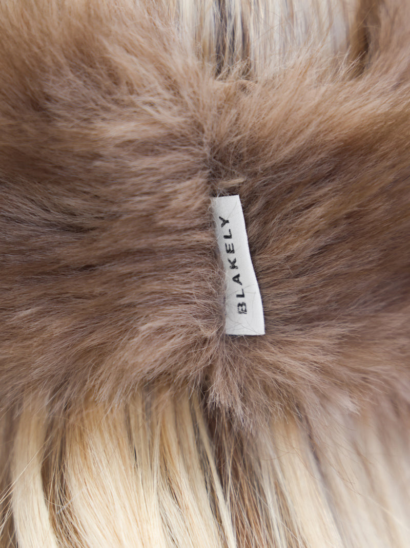 Gigi Faux Fur Headband - Marron clair