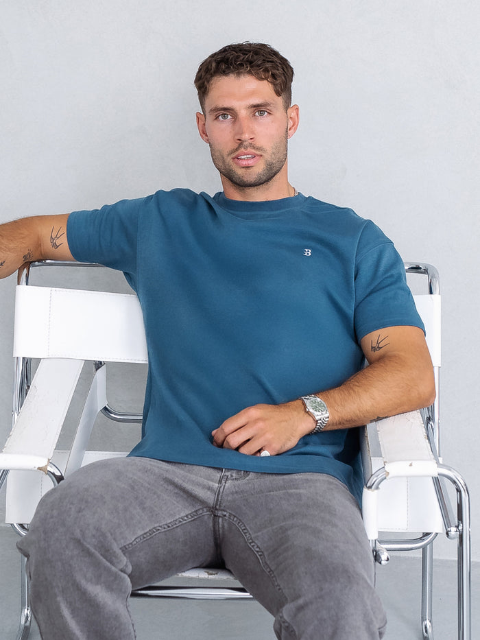 Conrad Relaxed Anchor T-Shirt - Blaugrünes Grün