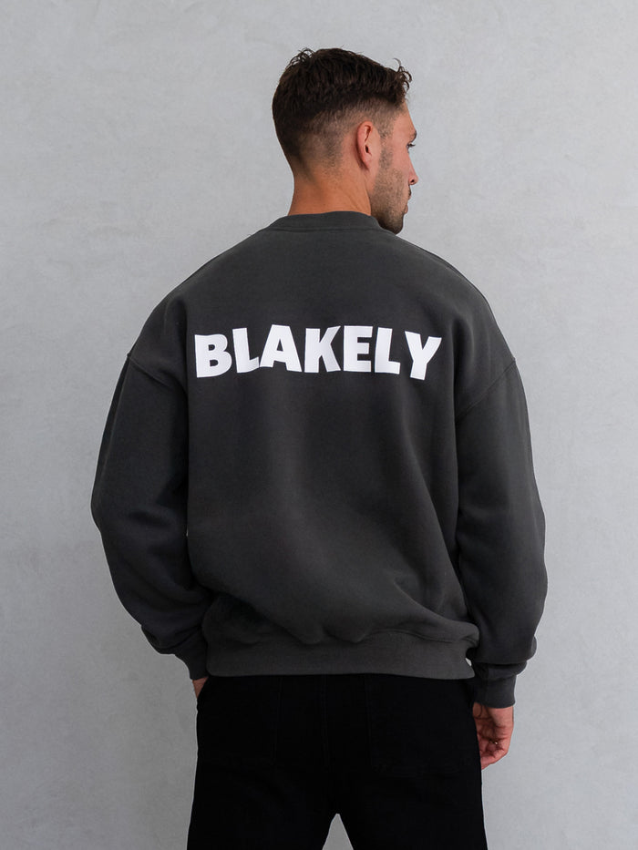 Declan Relaxed Jumper - Khakigrau