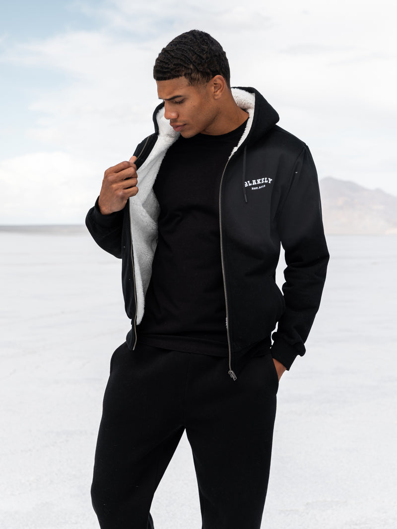 Heritage Zip Up Hoodie - Zwart