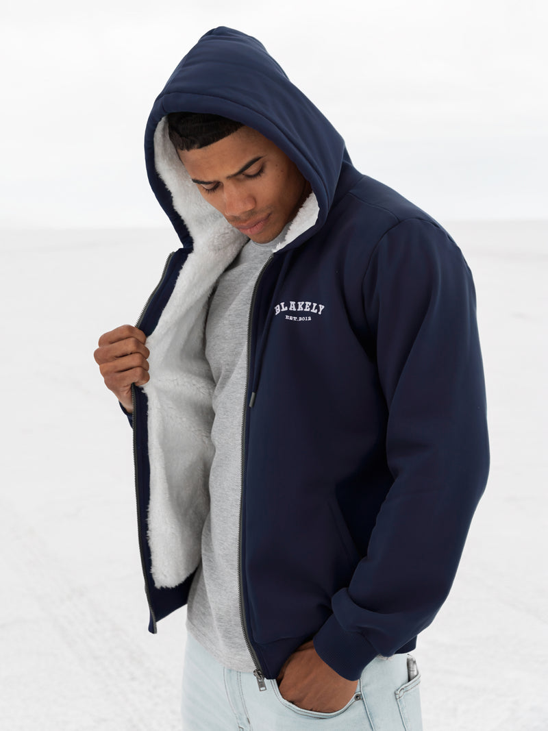 Heritage Zip Up Hoodie - Echte Marine