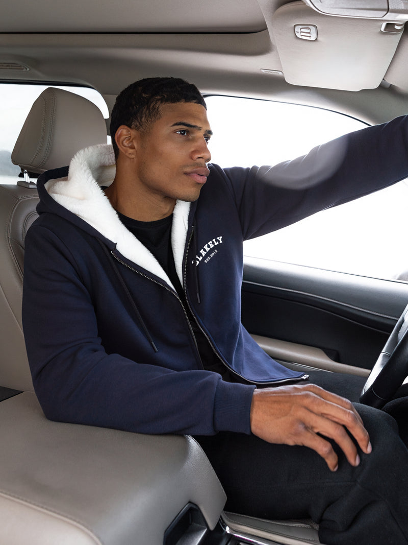 Heritage Zip Up Hoodie - Echte Marine