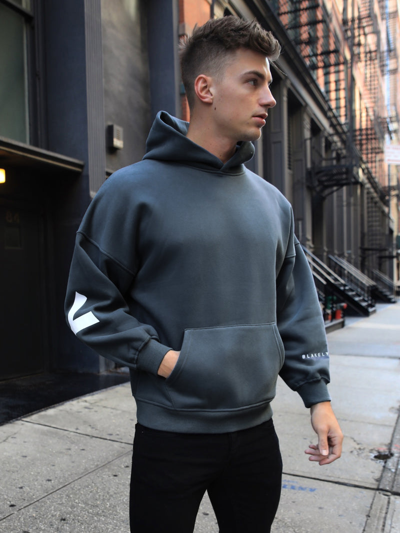 Idris Oversized Hoodie - Blau