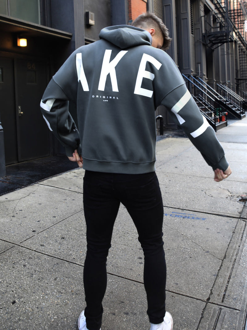 Idris Oversized Hoodie - Blau