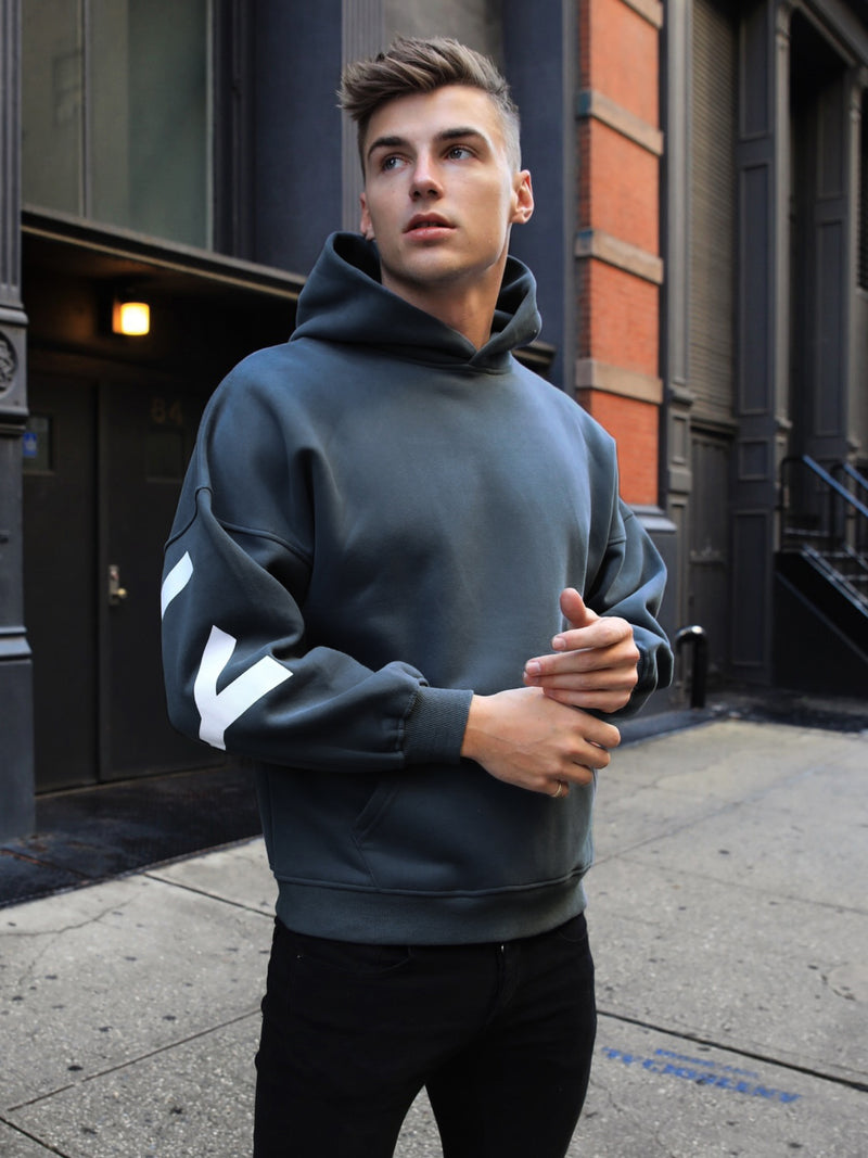 Idris Oversized Hoodie - Blau