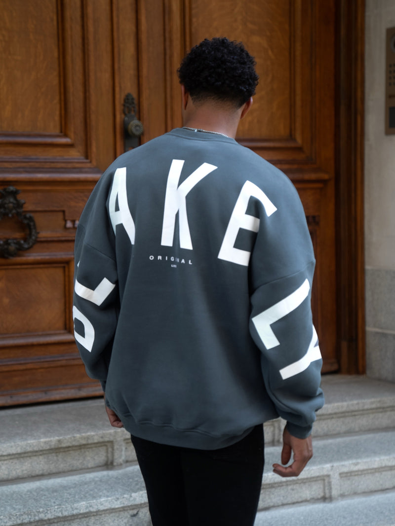 Idris Oversized Jumper - Blau