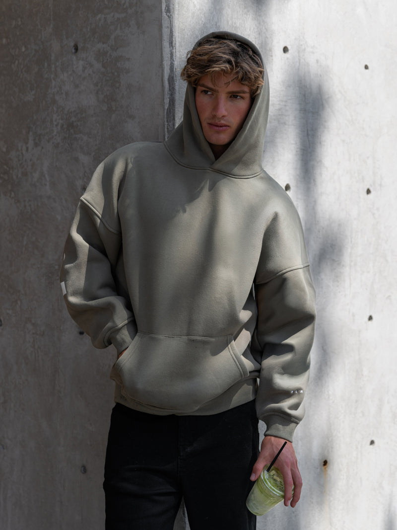Idris Oversized Hoodie - Vert Safari