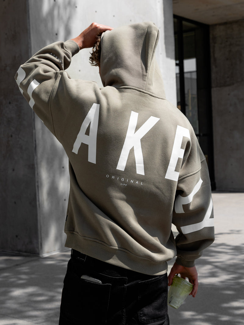 Idris Oversized Hoodie - Vert Safari