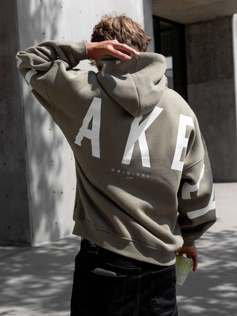 Idris Oversized Hoodie - Vert Safari