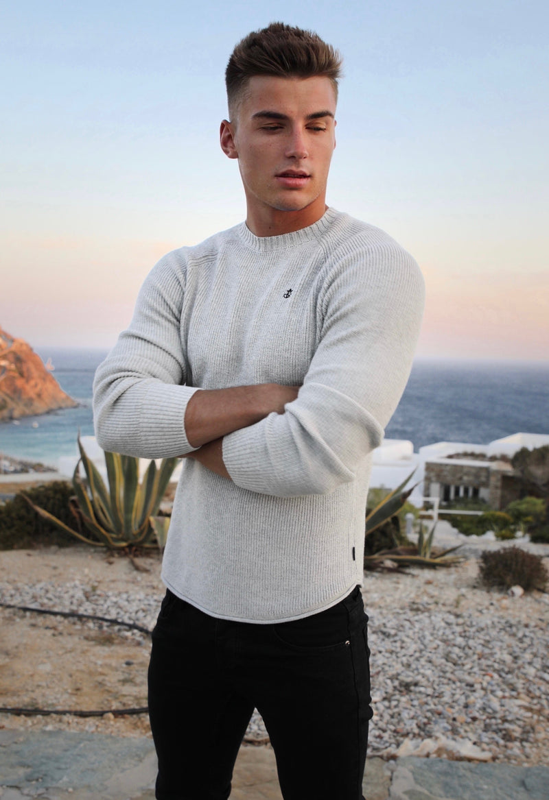 Olton Knit Jumper - Marl White