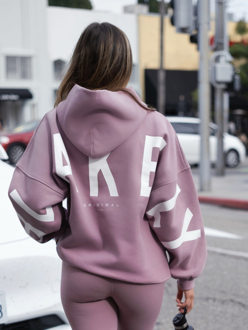 Pink hoodie oversized best sale