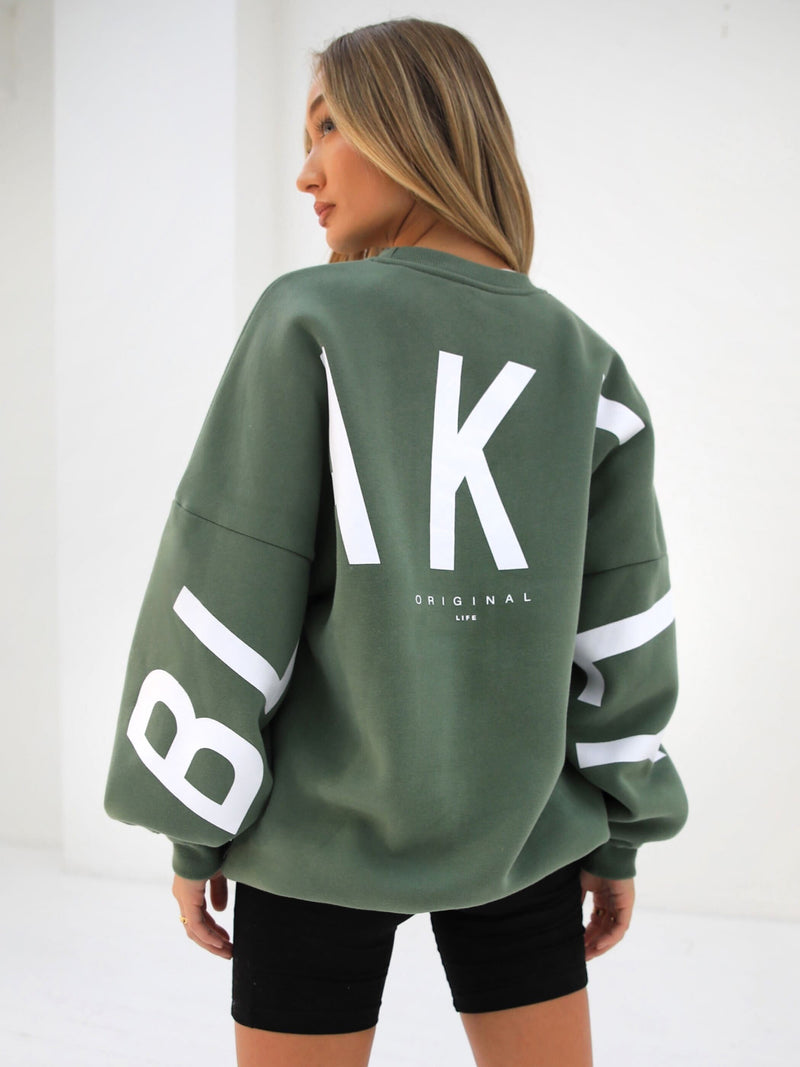 Isabel Oversized Jumper - Green