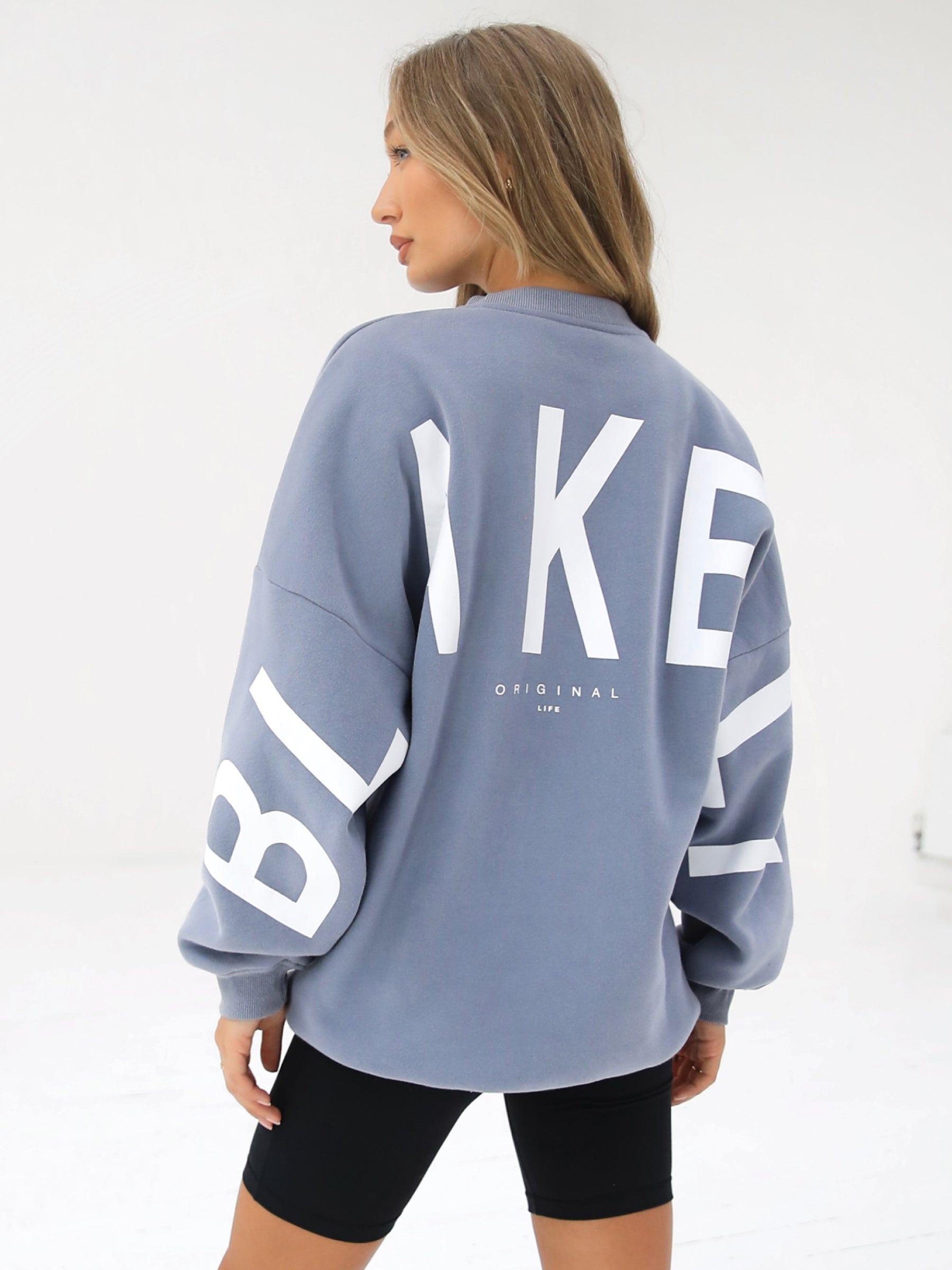 Buy Blakely Isabel Powder Blue Oversized Jumper | Free standard ...