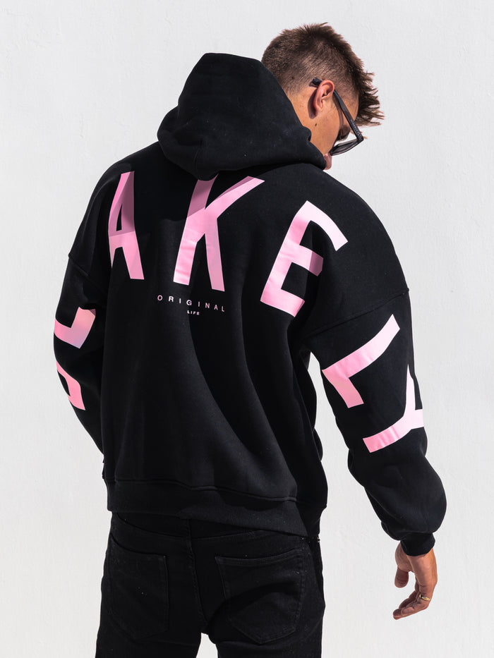 Members Idris Oversized Hoodie - Noire & Rose