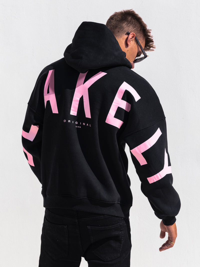 Members Idris Oversized Hoodie - Noire & Rose