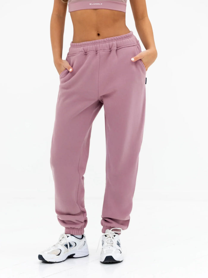 Isabel Cuffed Sweatpants - Staubiges Rosa