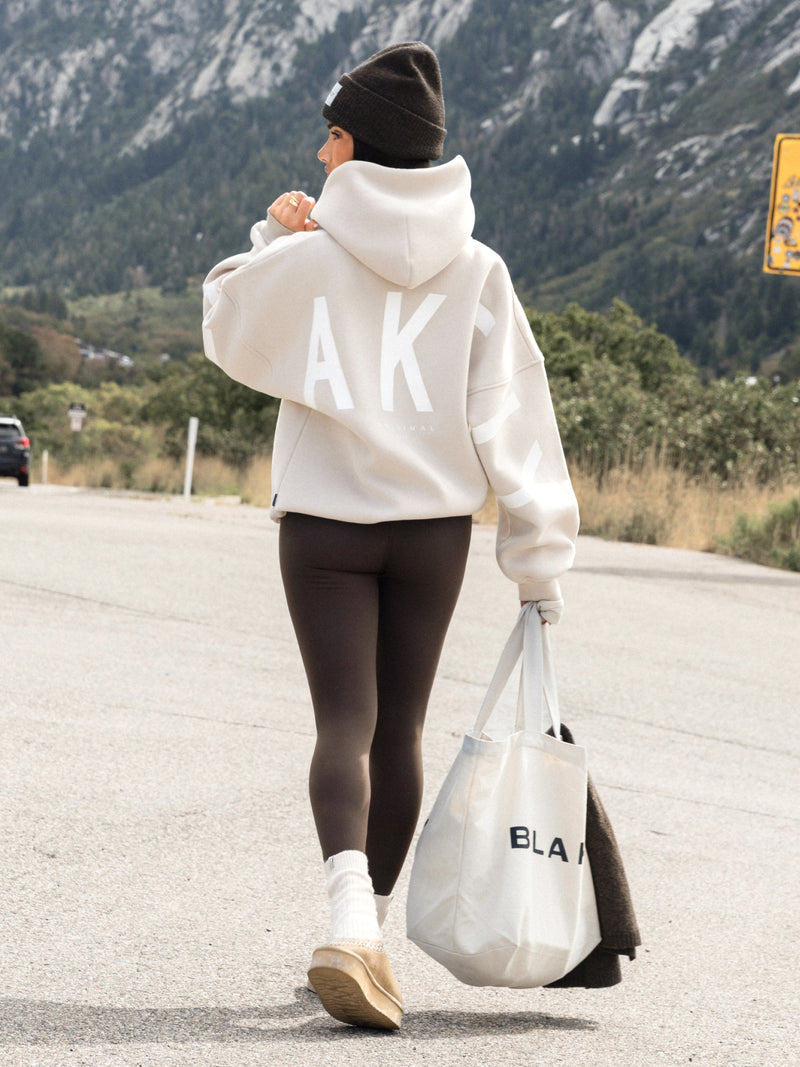 Isabel Oversized Hoodie - Sanftes Taupe
