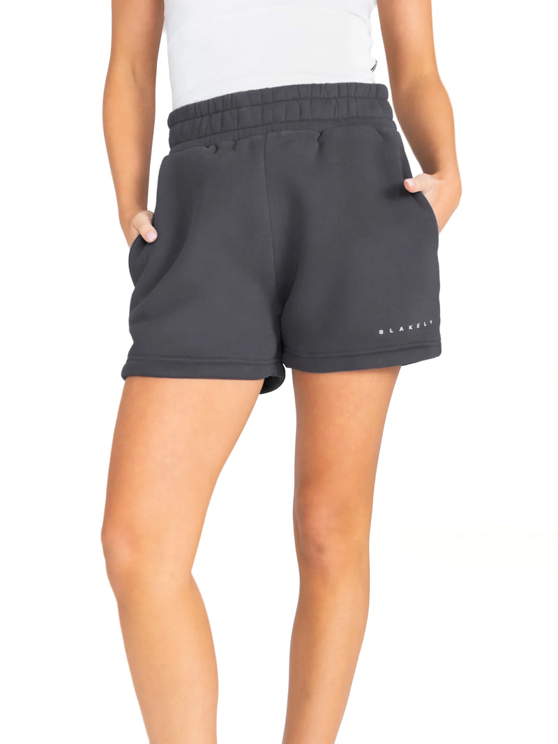 Isabel Jogger Shorts - Charbon de bois