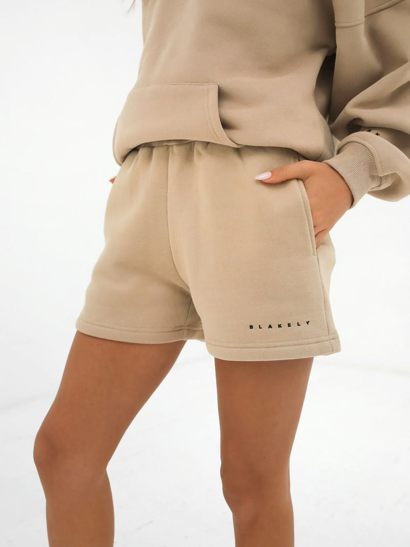 Isabel Jogger Shorts - Bräunen