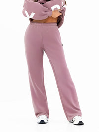 Isabel Wide Leg Sweatpants - Staubiges Rosa