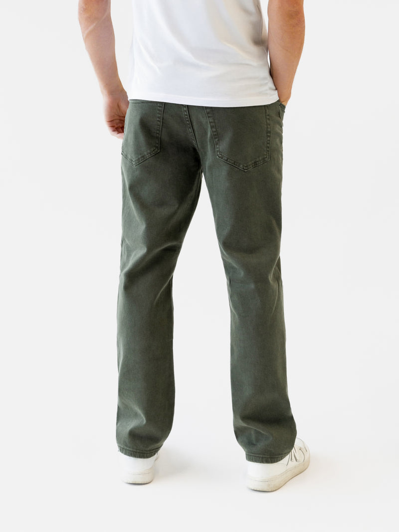 Vol.17 Straight Leg Jeans - Olive Green