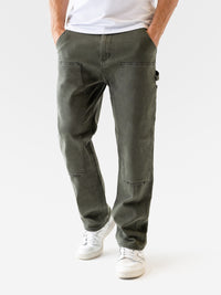 Vol.21 Panel Jeans - Olijfgroen