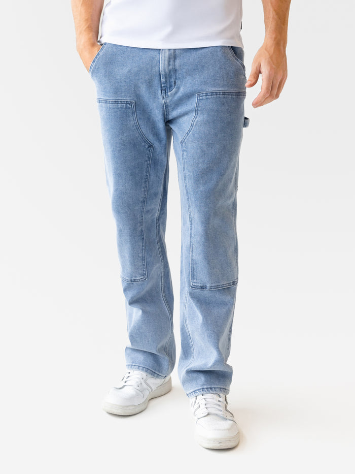 Vol.21 Panel Jeans - Washed Blue