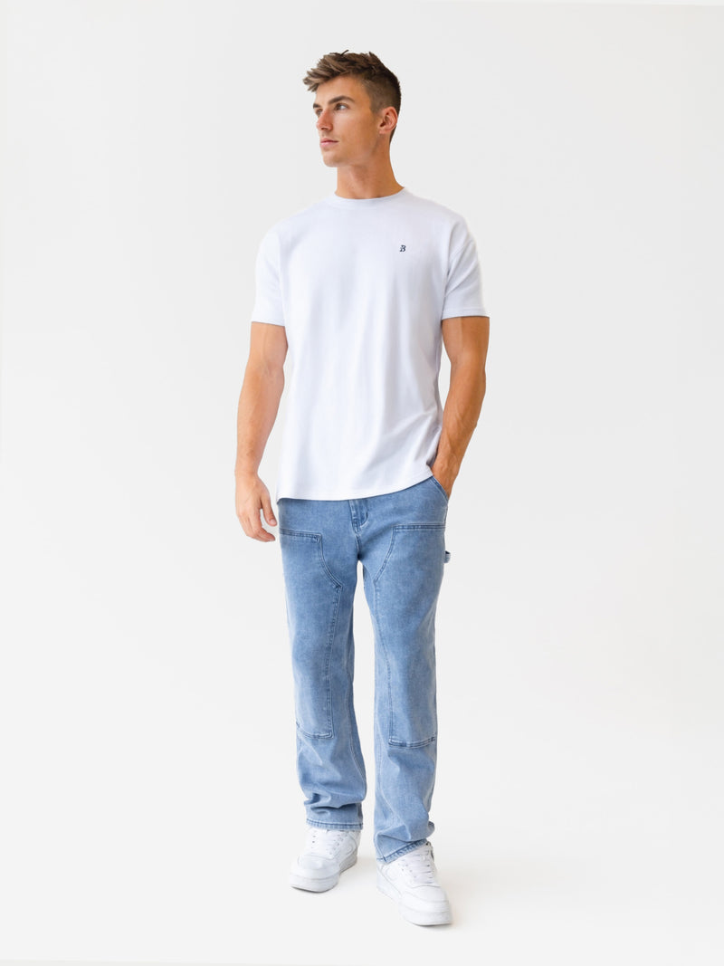 Vol.21 Panel Jeans - Washed Blue