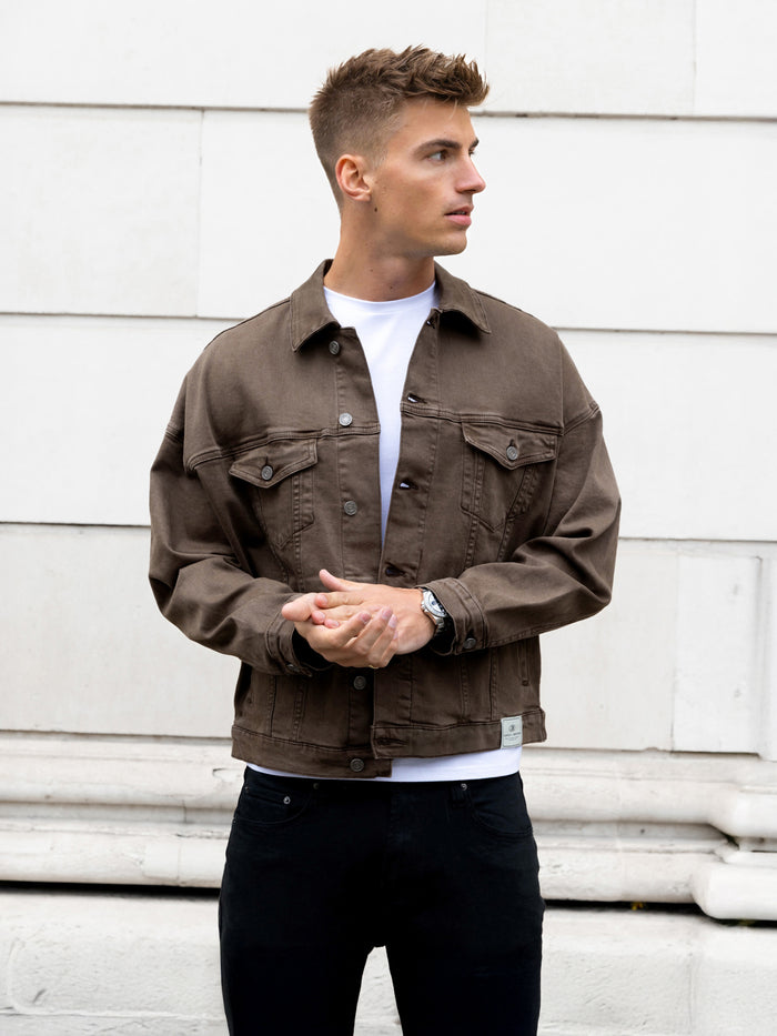 Blakely Denim Trucker Jacket - Brown