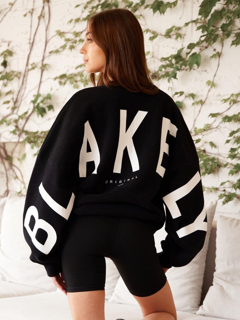 Isabel Oversized Jumper - Schwarz