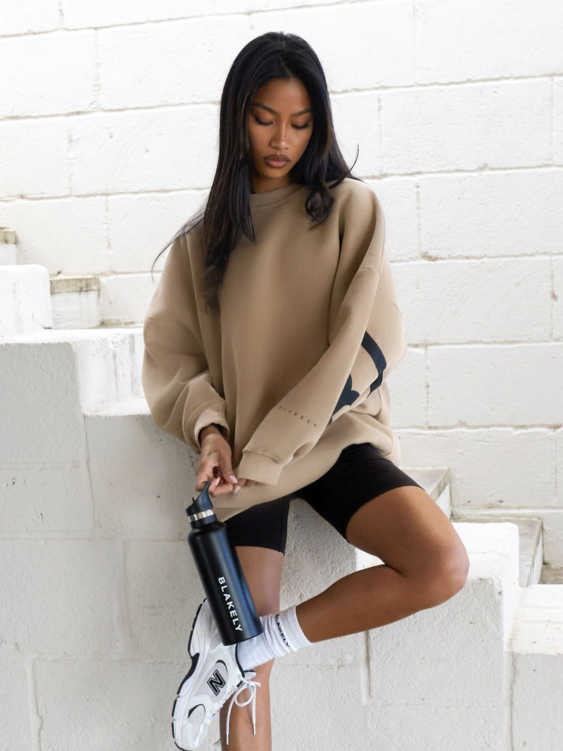 Isabel Oversized Jumper - Bräunen