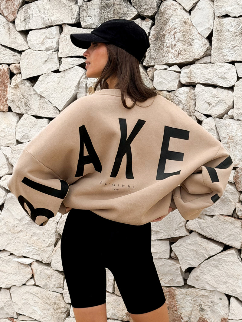 Isabel Oversized Jumper - Bräunen