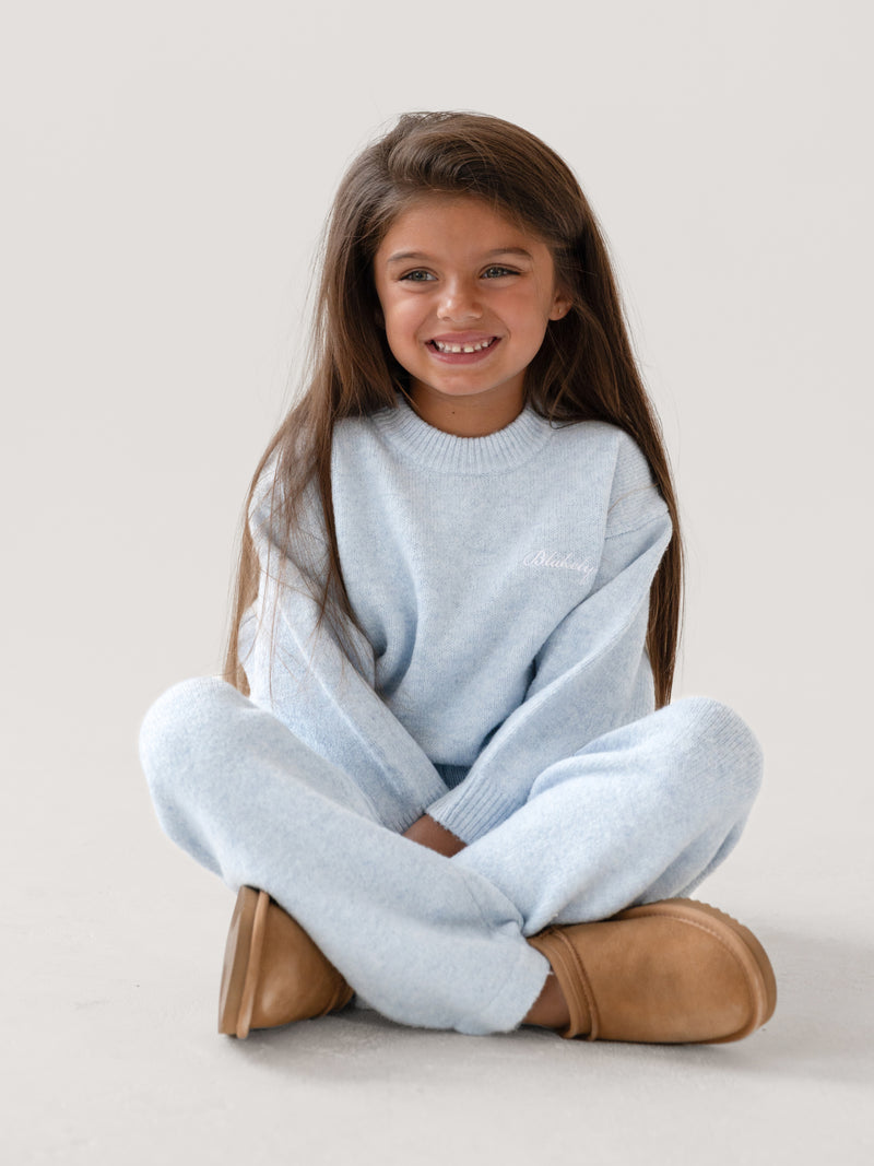 Mini Knitted Jumper - Baby Blue