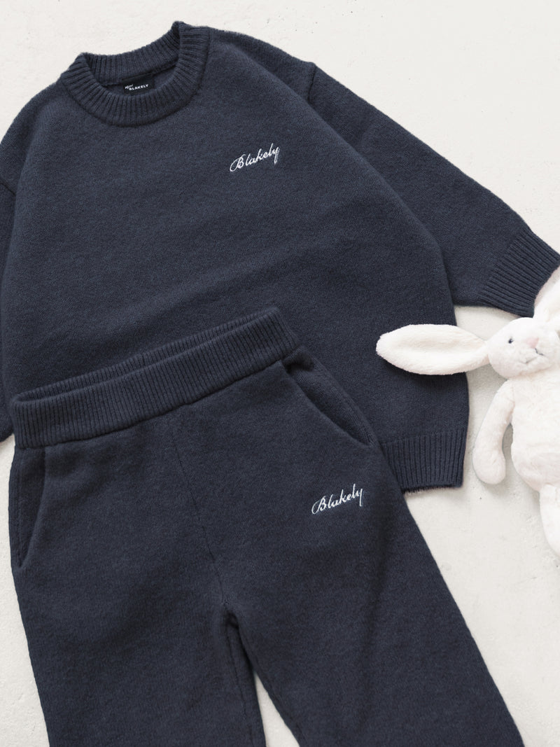 Mini Knitted Jumper - Echte Marine
