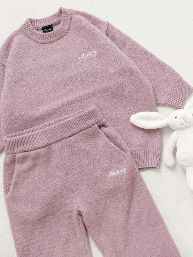 Mini Knitted Jumper - Dusty Pink
