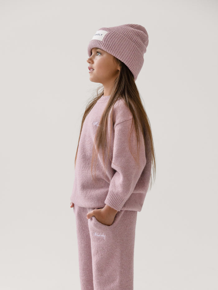 Mini Knitted Jumper - Staubiges Rosa