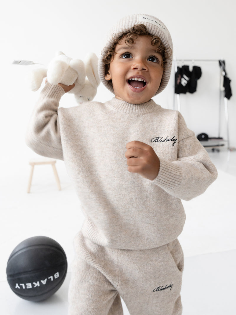 Mini Knitted Jumper - Toasted Taupe
