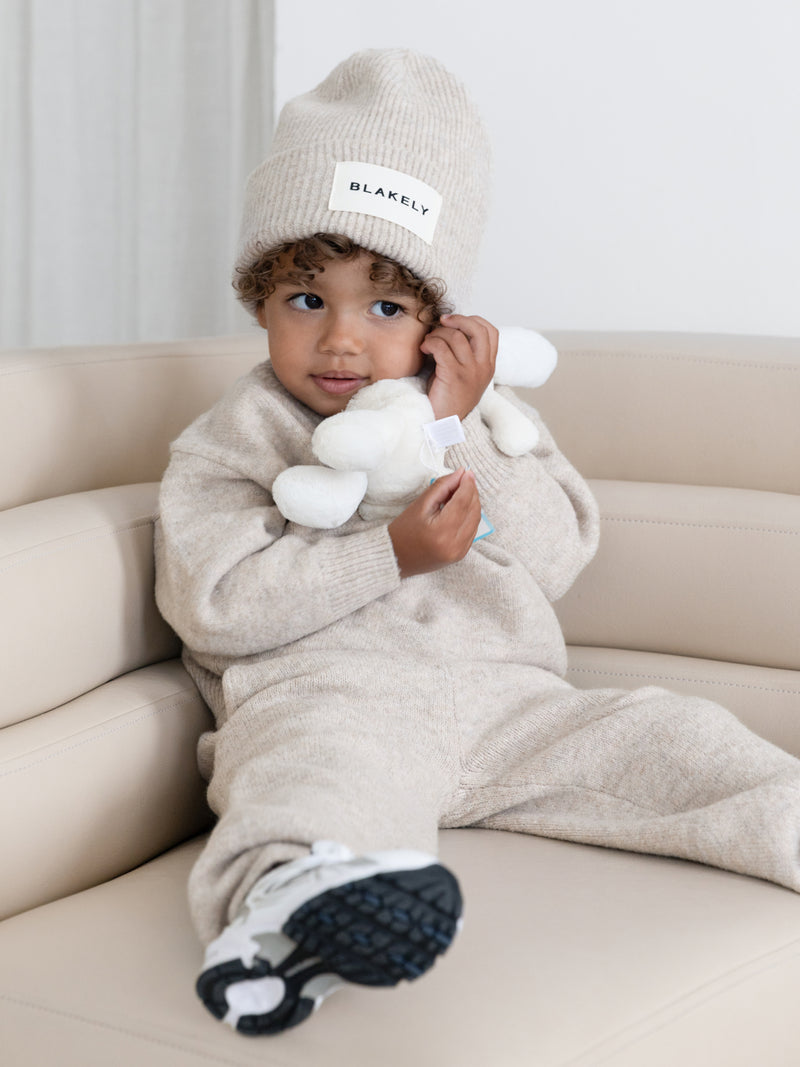 Mini Knitted Jumper - Toasted Taupe